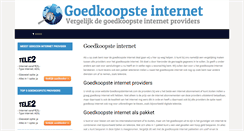 Desktop Screenshot of goedkoopsteinternet.com